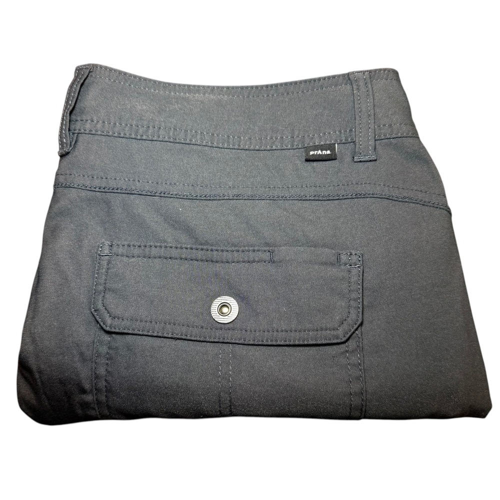 Prana Halle Straight Fit Pants Womens 14/SH Hiking Gray Nylon Stretch 1971031